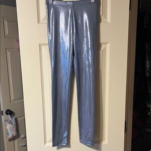 Old Navy Metallic Silver Leggings